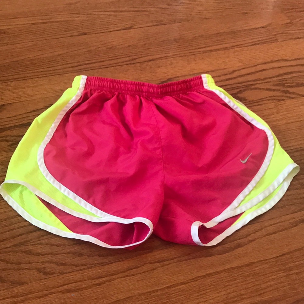 hot pink Nike shorts